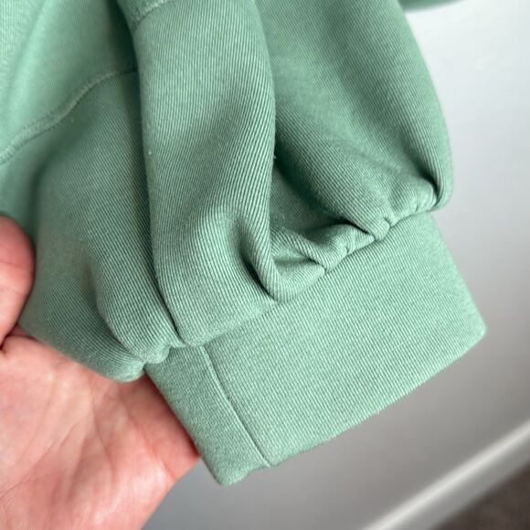 Topshop Women's Green Oversized Panel Hoodie Size XL - Picture 3 of 6